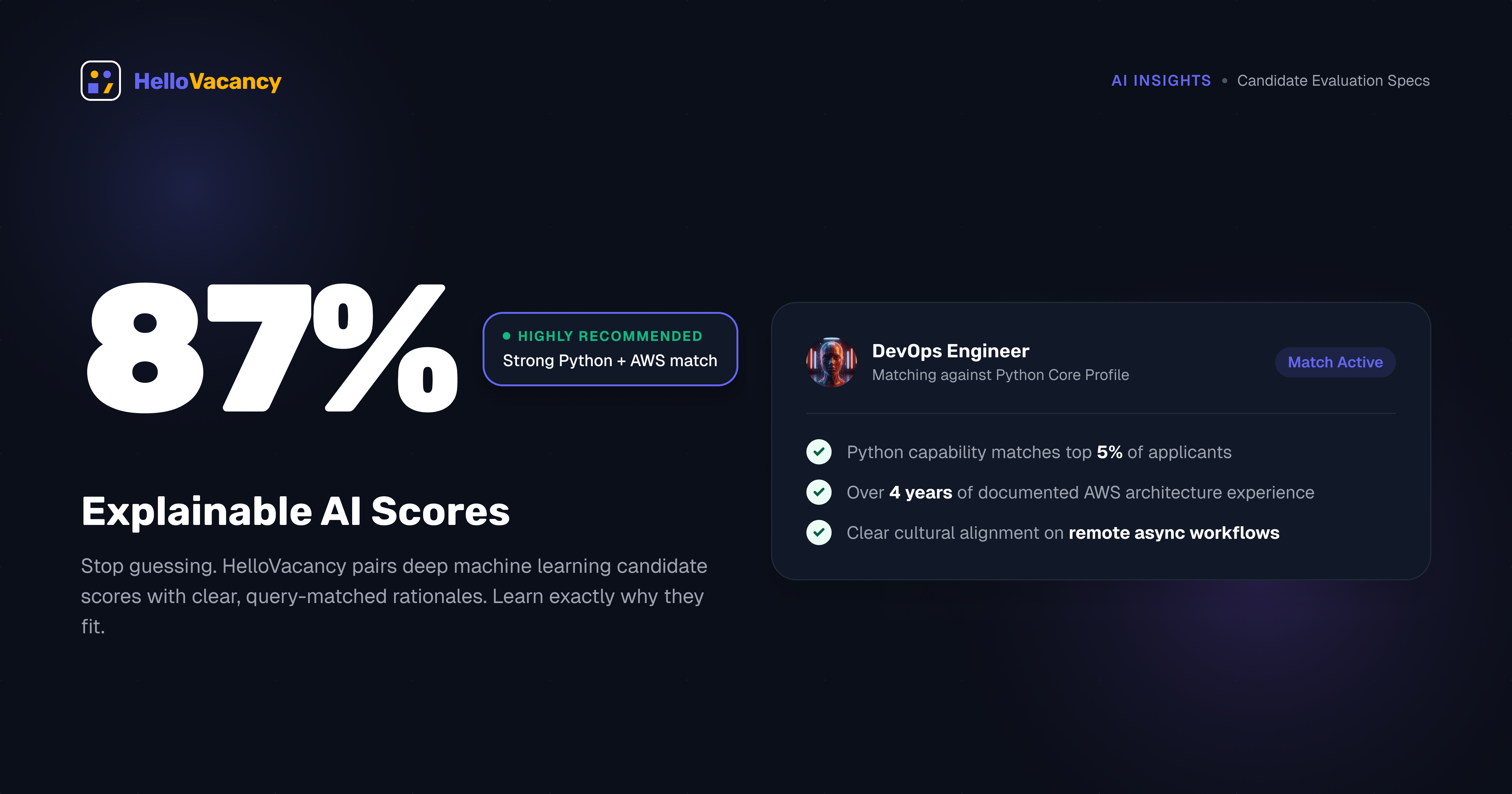Candidate-Job Match Scoring: Why the Explanation Matters More Than the Score